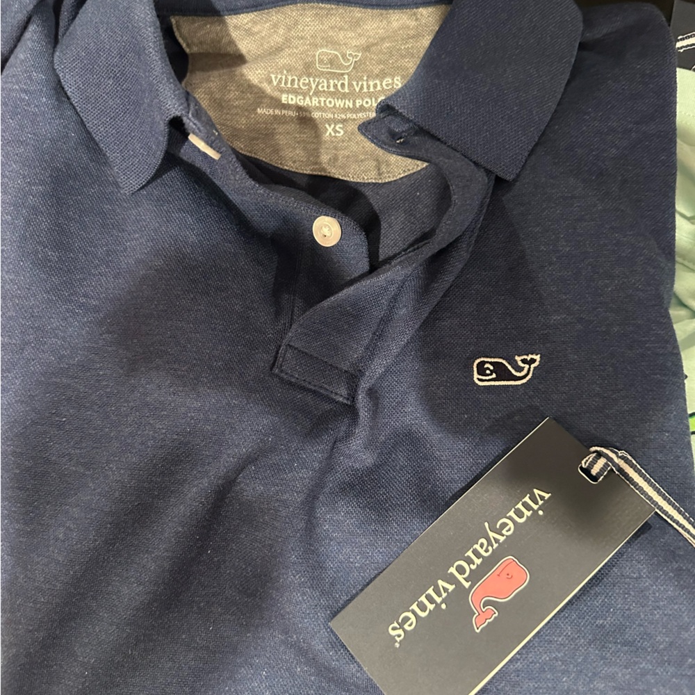 Vineyard Vines Men's Deep Blue Polo xs nwt